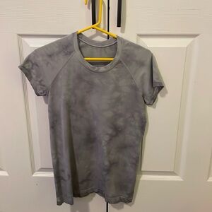 Gray Lululemon Swiftly Tech Short Sleeve
